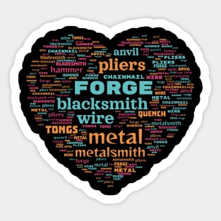 Blacksmith Metalsmith Forge Sticker